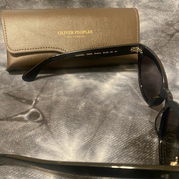 Oliver Peoples Navy/Black Cat Eye Sunglasses - Picture 4 of 6
